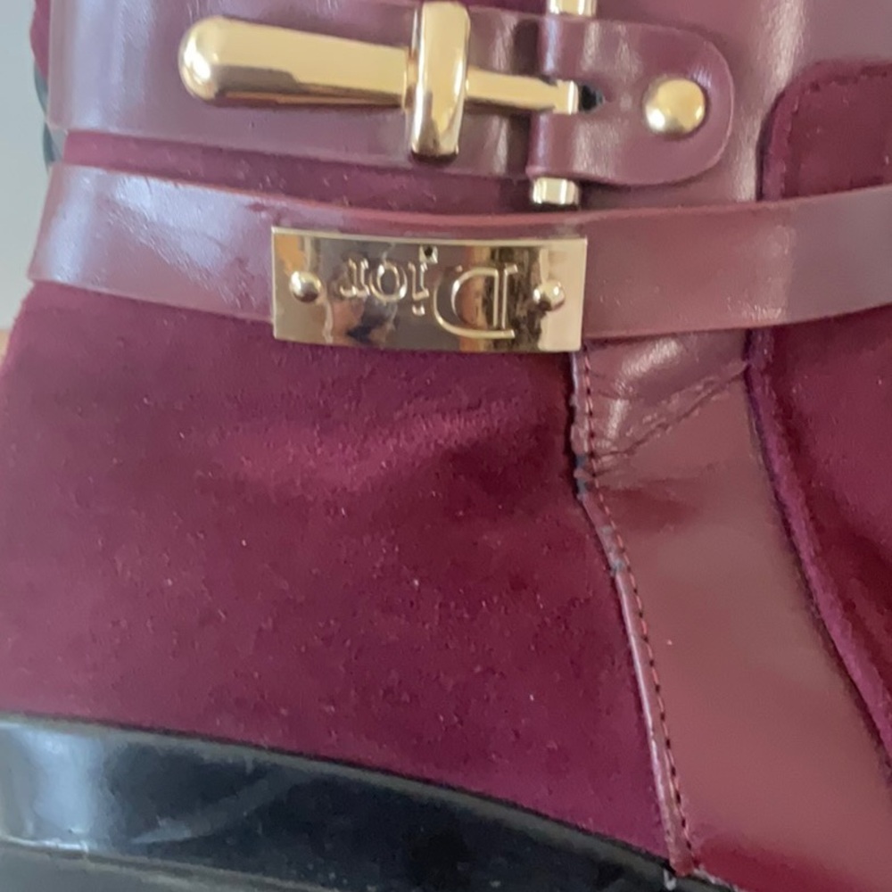 DiorWomen's Burgundy Ankle Boots - Picture 6 of 12